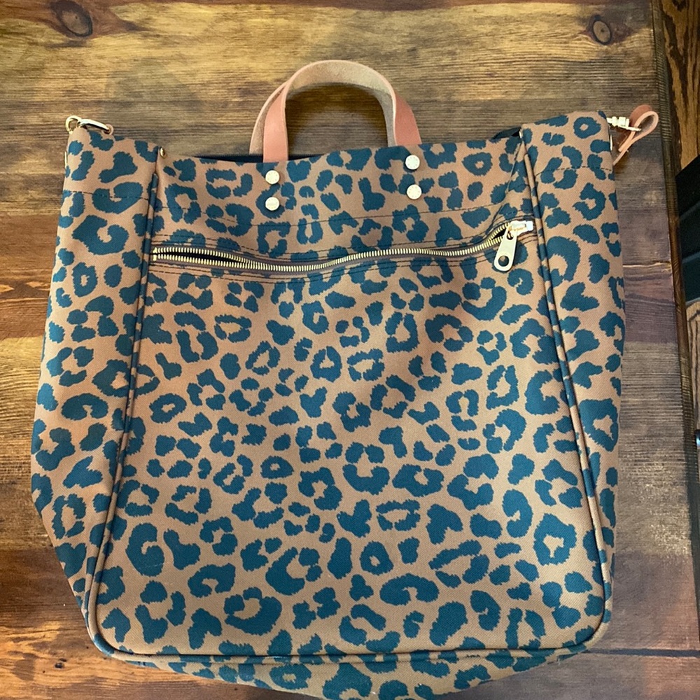 EUC Boulevard LA canvas tote Leopard